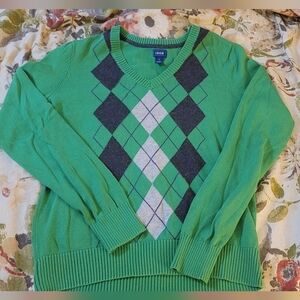 Izod Vibrant Green Knit Sweater